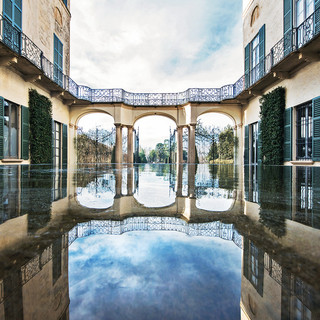 Villa e Collezione Panza a Varese. Nella foto sotto il maestro Giuliano Carella