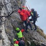 FOTO. Il maltempo non ferma il Soccorso alpino di Varese: esercitazione in ferrata