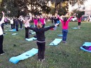 Palestra a cielo aperto all'ospedale di Busto per #ValleOlonaPinkWalk