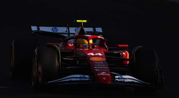 La Ferrari numero 44 di Sir Lewis Hamilton (foto ufficiale Formula 1)