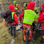 FOTO. Il maltempo non ferma il Soccorso alpino di Varese: esercitazione in ferrata