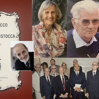 L'Almanacco e Angelo Prandoni. Nelle altre foto dall'alto a sinistra in senso orario Dolores Rusconi, Angelo Castiglioni, Gipo Calloni e una foto di gruppo in ospedale