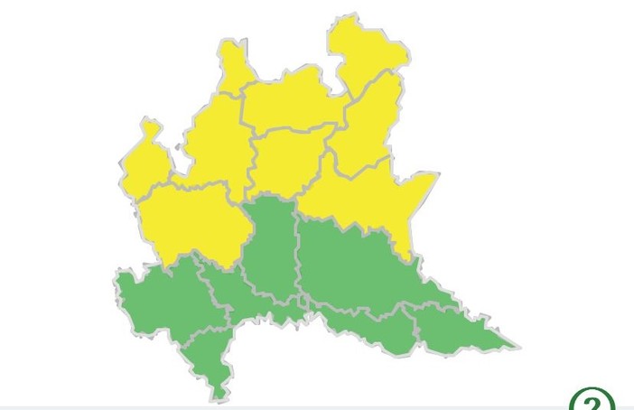 Lunedì di allerta gialla per il vento forte in provincia di Varese