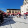 In piazza Santa Maria, mercatino piemontese