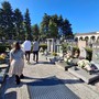 Temperature anomale, visite ai cimiteri in abiti quasi estivi (nella foto, Borsano)