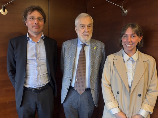 Nella foto, da sinistra, Andrea Pucci, Daniele Schwarz e Virginia Delodovici