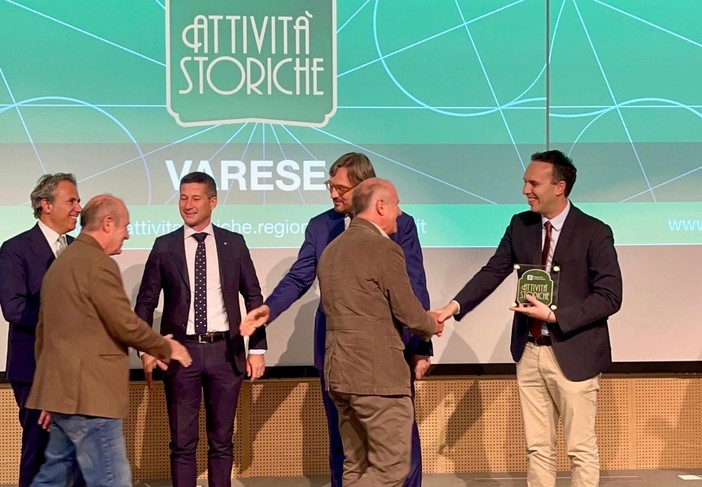 Premiazione attività storiche provincia di Varese, Cosentino (Lombardia ideale): «Simboli importanti della nostra identità e del nostro legame con il territorio»