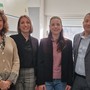 Foto di gruppo, da sinistra: Flavia Marinelli, Chiara Tesi, Valentina Rabattoni, Loredano Pollegioni