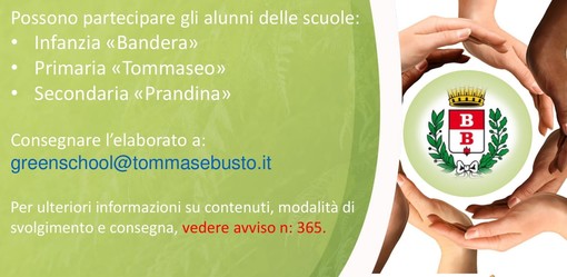 Istituto “Tommaseo”: pubblicato il contest estivo “Emozionando... angoli green di Busto Arsizio”