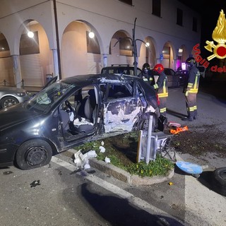 Le immagini dell'incidente di questa notte a Lonate Ceppino