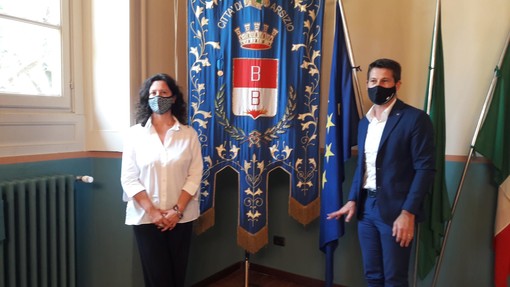 L'assessore e vicesindaco, Manuela Maffioli, con il presidente Ascom, Rudy Collini