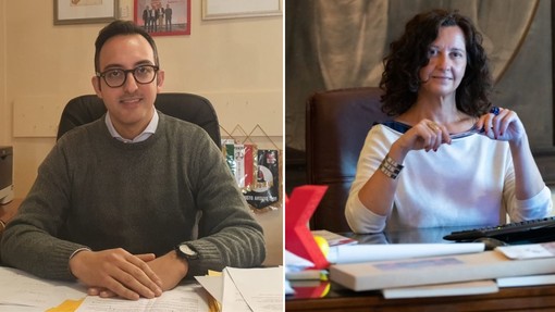 L'assessore allo sport Maurizio Artusa e il vicesindaco e assessore alla cultura Manuela Maffioli del Comune di Busto Arsizio