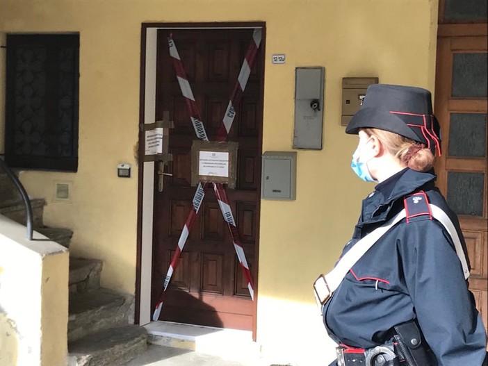 L'abitazione di via Cuffia a Morazzone dov'è avvenuto l'omicidio