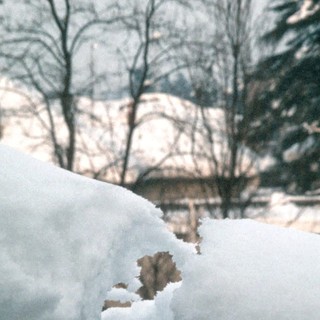 La neve a Busto nel gennaio 1985 (foto Angelo Ferrario)