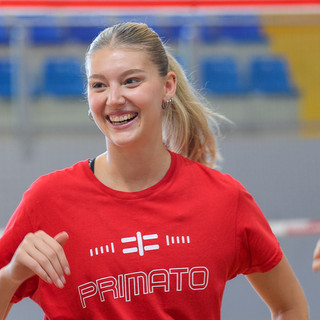 La schiacciatrice della Futura Volley Giovani, Bianca Orlandi (Foto credit Loris Marini e Stefano Moroni)