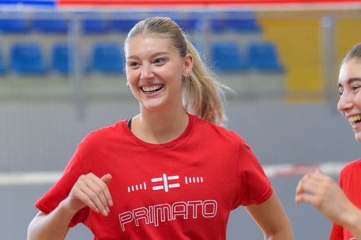 La schiacciatrice della Futura Volley Giovani, Bianca Orlandi (Foto credit Loris Marini e Stefano Moroni)