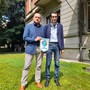 Sergio La Torre con il past president Panathlon, Giovanni Castiglioni