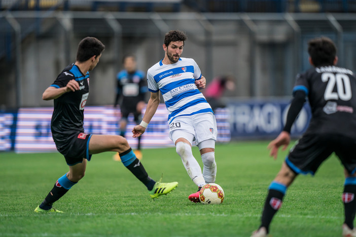 Pro Patria - Novara lo scorso aprile allo Speroni