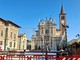 In piazza San Giovanni, la pista di pattinaggio