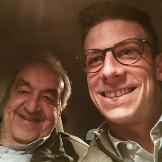 Bruno Pizzul insieme a Carlo Ferrario