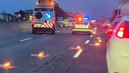 Una foto dell'incidente tratta da ilSaronno.it