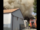 L'incendio in un fermo immagine tratto da un video pubblicato da ilSaronno.it