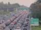 La coda per l'incidente ripresa dalla webcam di Autostrade