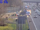 I soccorsi allo svincolo (foto dalla webcam di Autostrade per l'Italia)