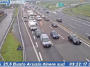 Code in direzione Milano questa mattina in A8 (foto webcam Autostrade per l'Italia)