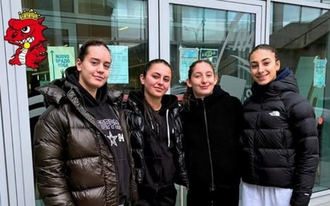 Beatrice Merlotti, Mia Bernaut, Sara Zanzarelli e Giorgia Spiz a Savona