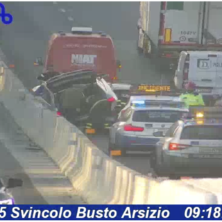 L'incidente visto dalle telecamere di Autostrade per l'Italia