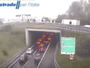 Le code in zona (da webcam di Autostrade per l'Italia)