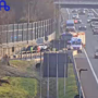 I soccorsi allo svincolo (foto dalla webcam di Autostrade per l'Italia)