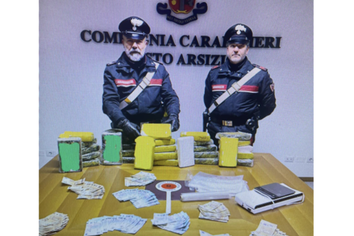 Trovato con trenta panetti di cocaina: albanese arrestato dai carabinieri di Busto