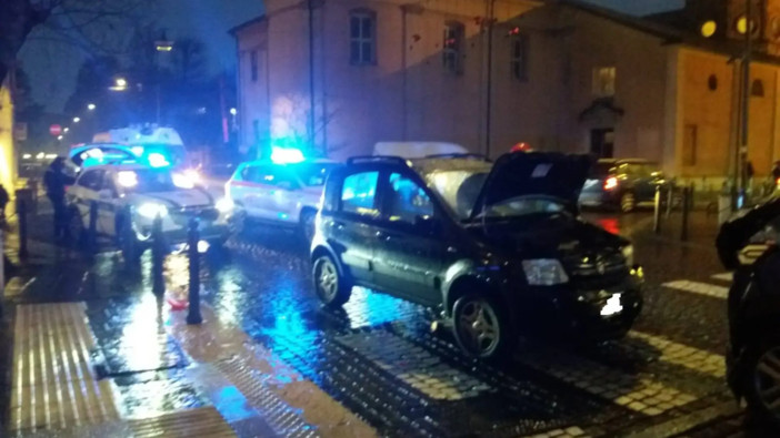 La foto dell'incidente tratta da IlSaronno.it