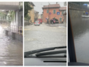 La situazione a Cavaria (a sinistra) e a Bizzozero (centro) e a Varese in via Peschiera (a destra)