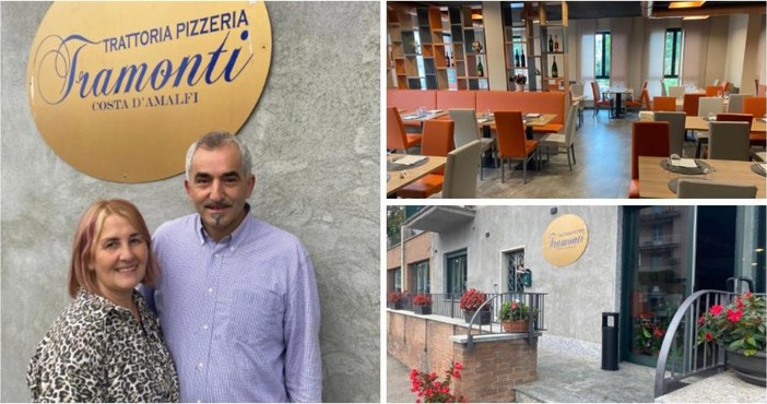 Remo Taiano e Lucia Esposito da oggi vi aspettano a &quot;Tramonti&quot;, trattoria pizzeria a Buguggiate