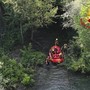 Le ricerche dei vigili del fuoco nel fiume Adda