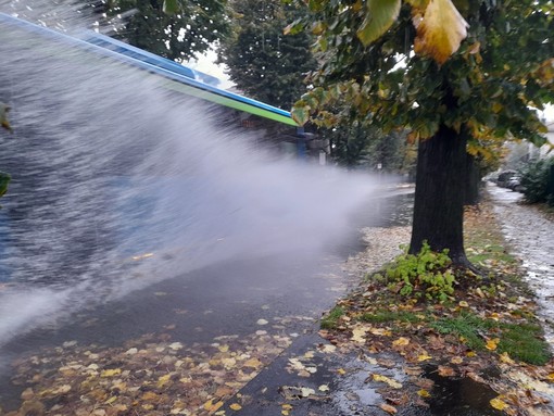 Allagamenti in viale Stelvio