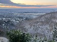 Il panorama innevato visto dal Sacro Monte