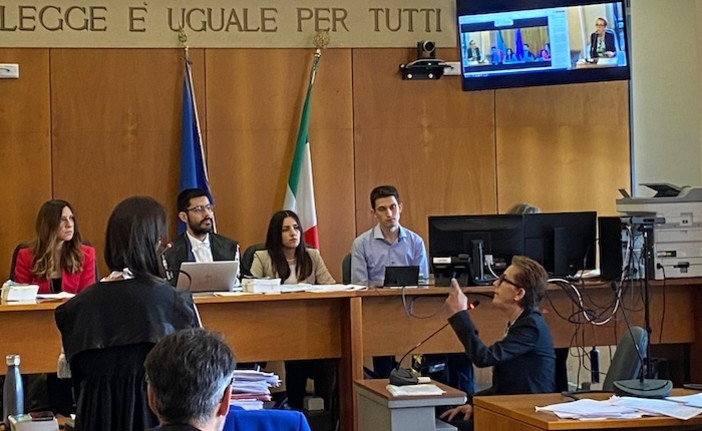 Marta Criscuolo durante il processo a Varese (foto da LuinoNotizie.it)