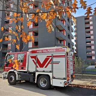 I vigili del fuoco sul posto