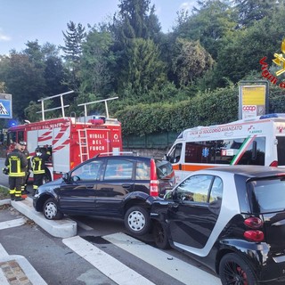 Le auto coinvolte nell'incidente in viale Europa