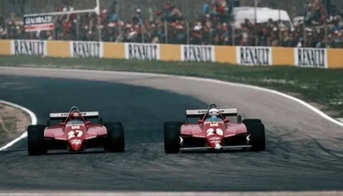 Le Ferrari di Pironi e Villeneuve (Imola, 1982)