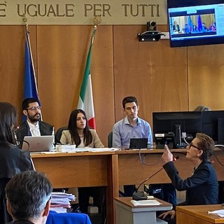 Marta Criscuolo durante il processo a Varese (foto da LuinoNotizie.it)