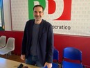 Il senatore Alessandro Alfieri questa mattina nella sede del Pd varesino