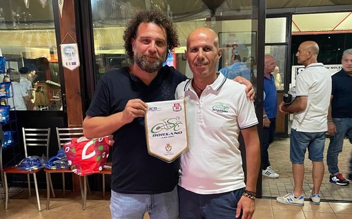 Antonio Sechi (a destra) con Marco Scarponi, Fondazioni Michele Scarponi