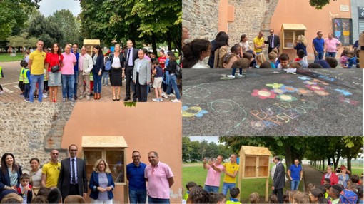 A Borsano e Sacconago inaugurate le casette del bookcrossing. «Usatele e custoditele»