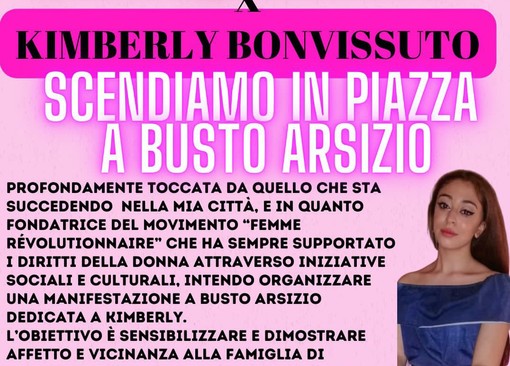 «Scendiamo in piazza per Kimberly»