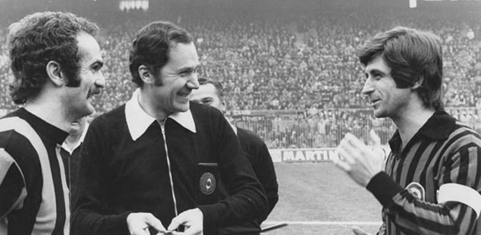 Cesare Gussoni e un derby mitico - foto dal sito della Figc